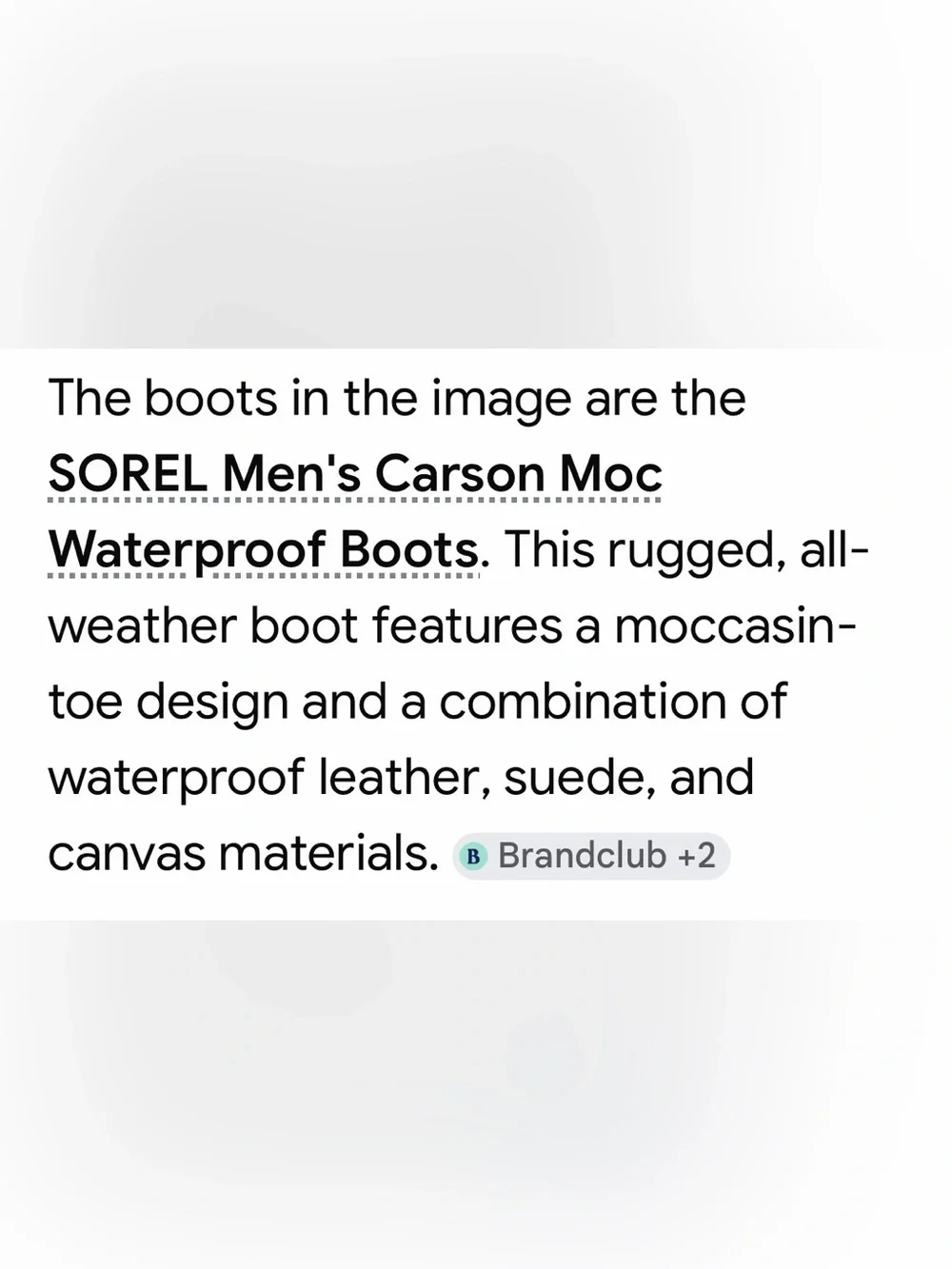 Sorel Men’s Carson Moc Canvas Leather Suede Waterproof Casual Boots - Size 11